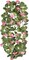 2-Pack Pink Geranium Flower Garlands, UV-Resistant for Outdoor Decor